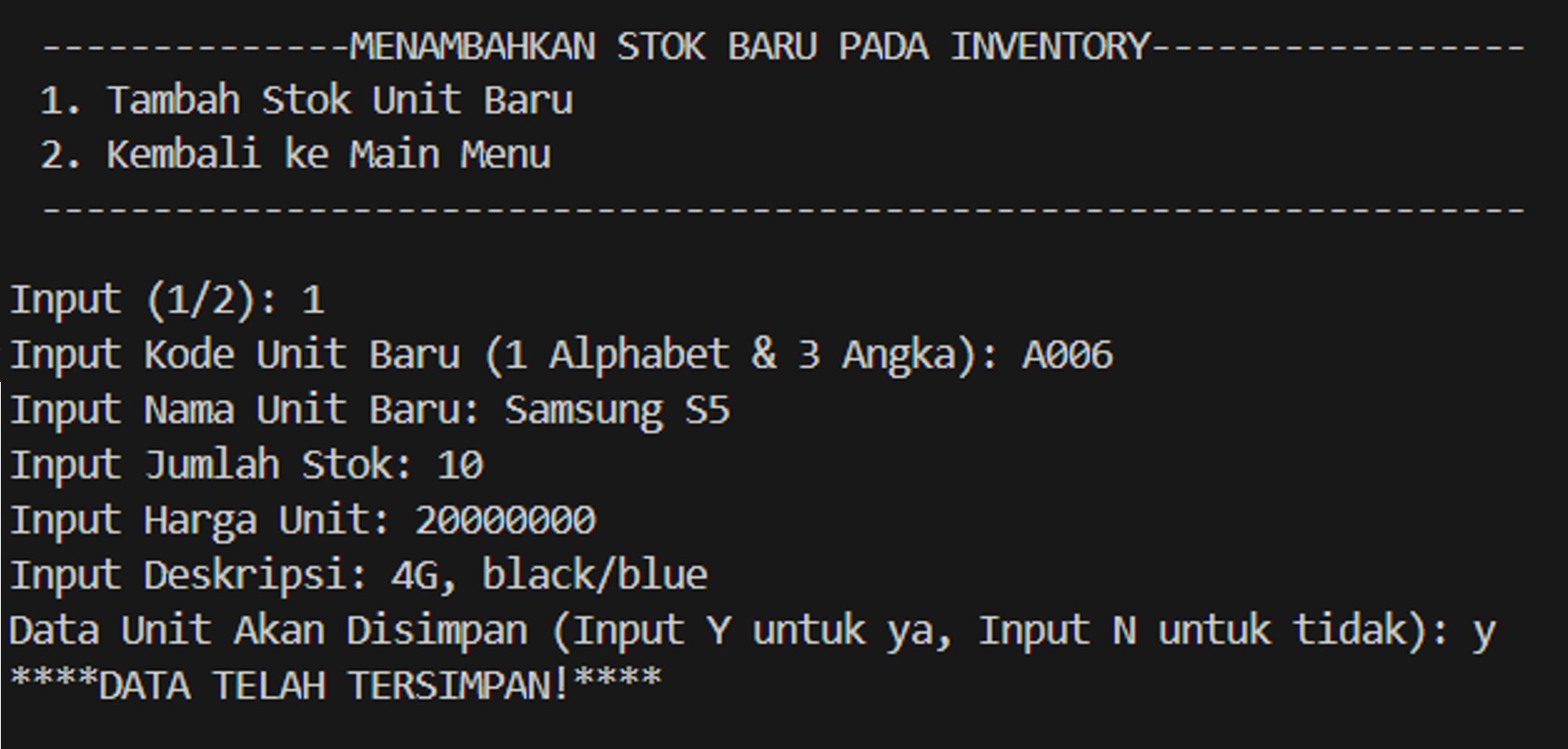 Smartphone Inventory System - Another View